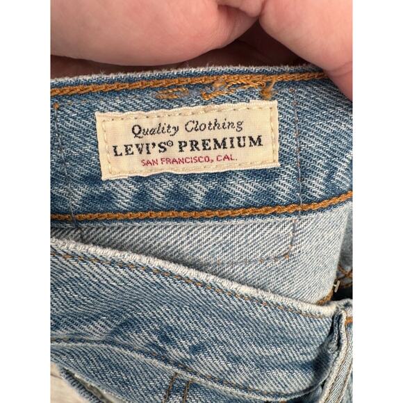 Levi's Premium Wedgie‎ Straight Jeans Women's Size 28 Blue Light Wash Denim - Picture 9 of 15